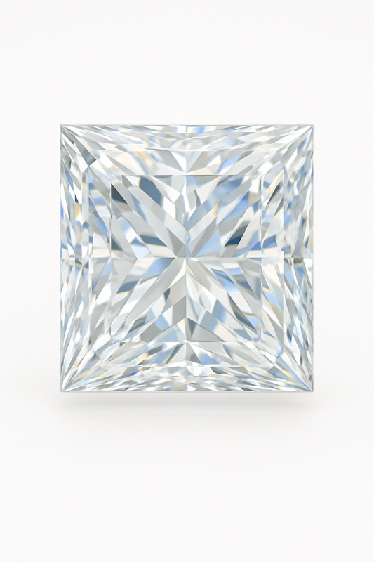 0.40ct princess cut lab-grown diamond with brilliant fire and ethical luxury quality