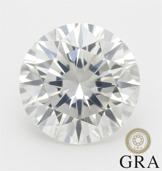 1ct brilliant cut moissanite gemstone with high fire and sparkle certified by GRA