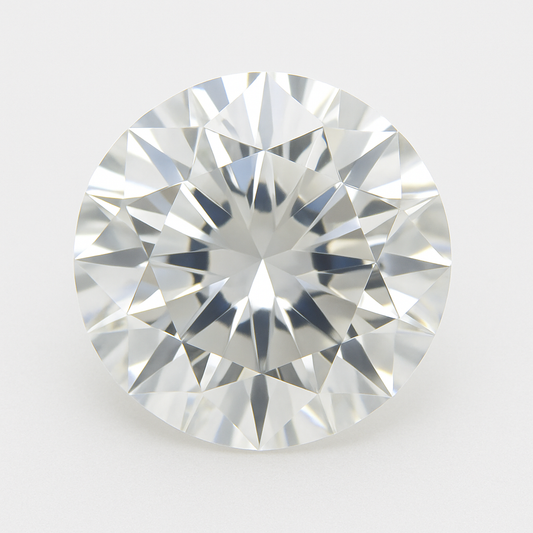 4mm brilliant cut moissanite gemstone with exceptional fire and clarity, ideal for pavé and micro-jewellery.