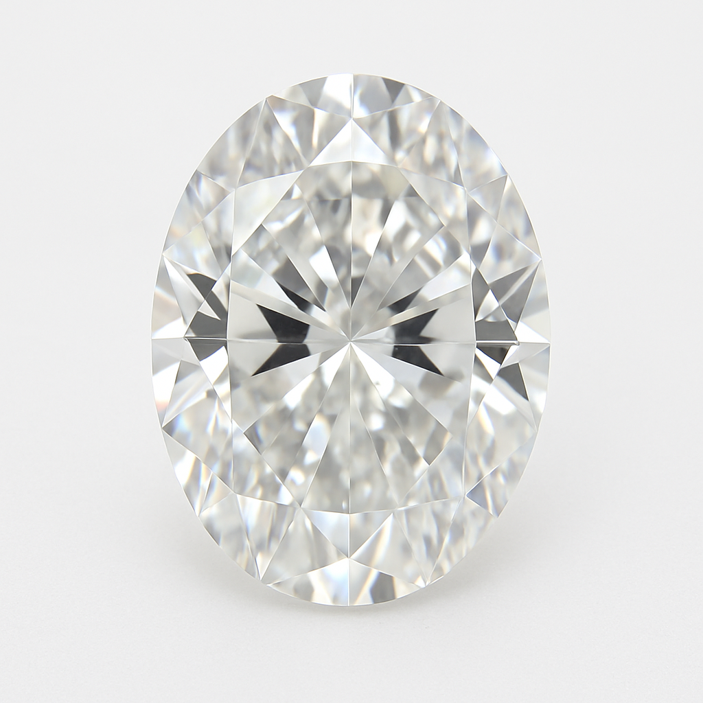 0.10ct oval cut moissanite gemstone with high brilliance and clarity, perfect for jewelry accents