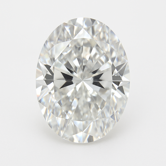 0.10ct oval cut moissanite gemstone with high brilliance and clarity, perfect for jewelry accents